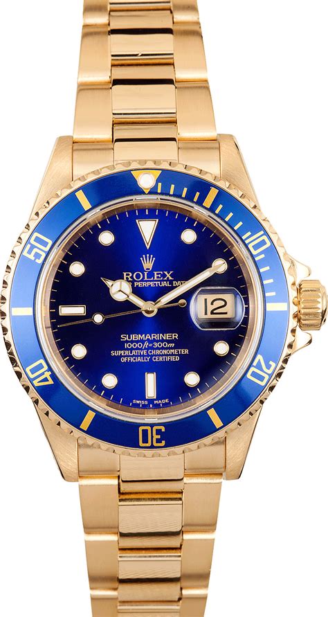 rolex yellow rolesor submariner|18k gold rolex watch prices.